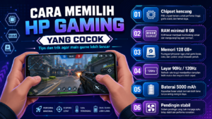 Cara memilih HP gaming yang cocok agar main game lebih lancar. Simak tips cek chipset, RAM, layar, baterai, dan suhu sebelum membeli HP.